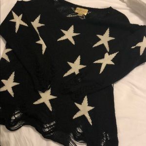 Wildfox WHITE LABEL Star Sweater